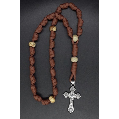 The Crucifix Jasper Knotted Anglican Rosary