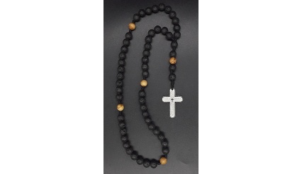 The Black Prayer Catholic Rosary 