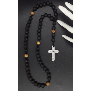 The Black Prayer Catholic Rosary 