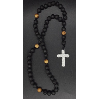 The Black Prayer Catholic Rosary 