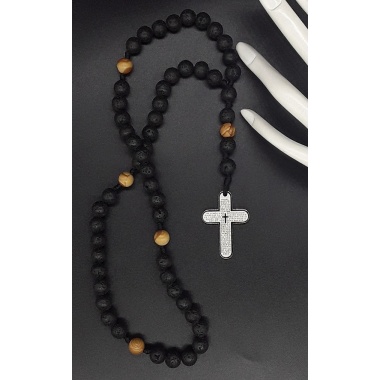 The Black Prayer Catholic Rosary 