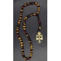 The Golden Charm Cross Catholic Rosary 